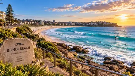 Bondi Beach at sunrise