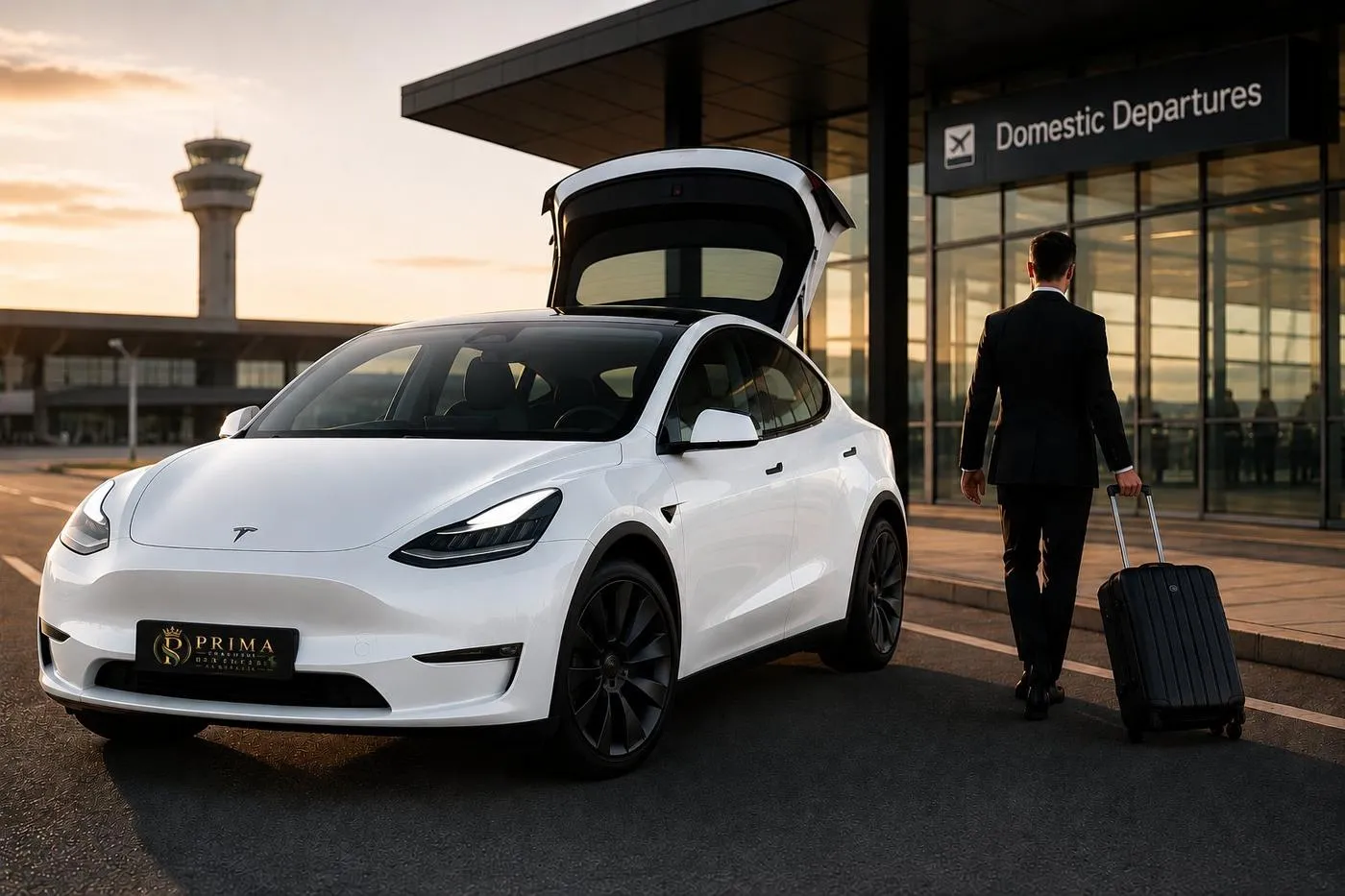 Tesla Model Y airport transfer